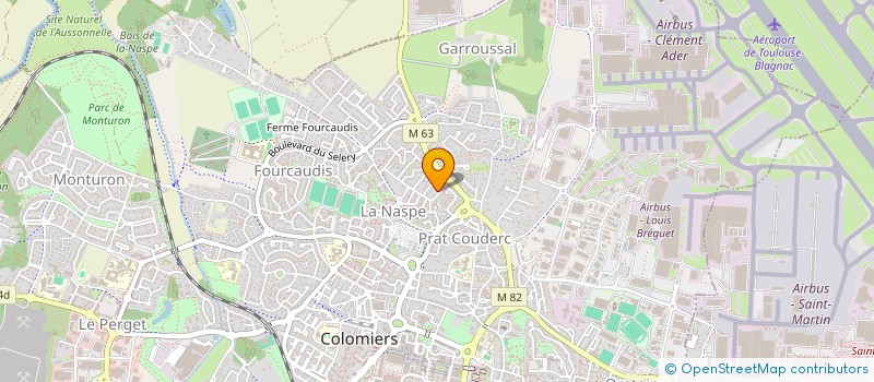 localisation de l'entreprise MADAME LAETITIA BOURGEOIS à COLOMIERS