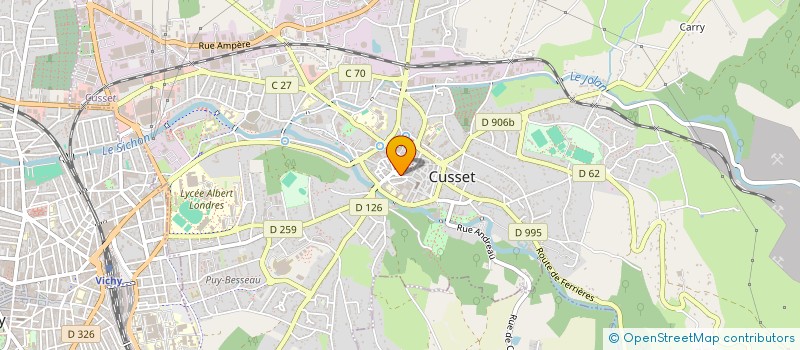 localisation de l'entreprise MADAME LAETITIA BOUVERET à CUSSET