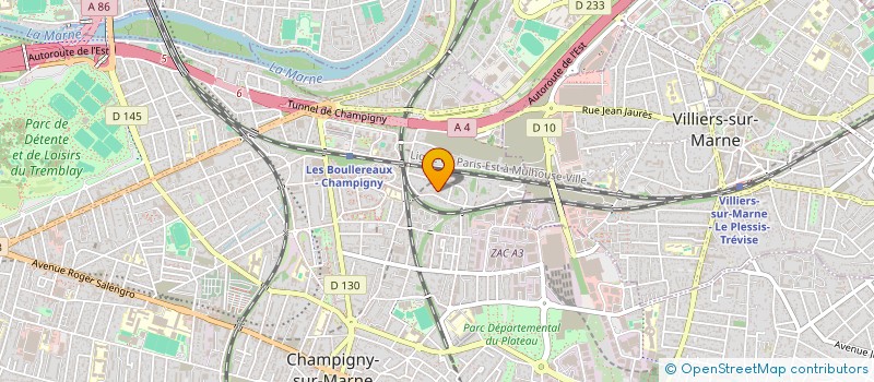 localisation de l'entreprise MADAME LAETITIA BREARD à CHAMPIGNY-SUR-MARNE
