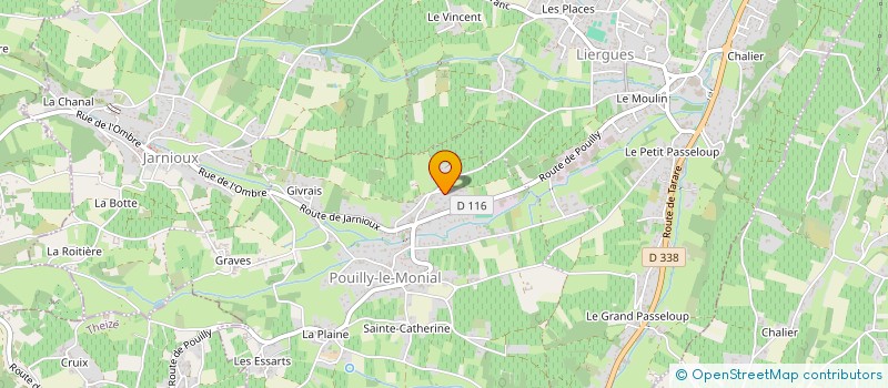 localisation de l'entreprise MADAME LAETITIA BRESSON à PORTE-DES-PIERRES-DOREES