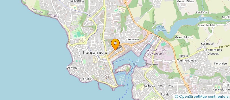 localisation de l'entreprise MADAME LAETITIA BRIS à CONCARNEAU