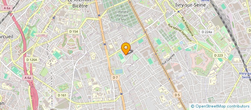 localisation de l'entreprise MADAME LAETITIA BROSSIER  VILLEJUIF