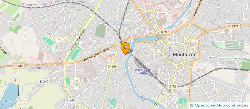 localisation de l'entreprise MADAME LAETITIA BRULE  MONTLUCON