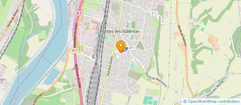 localisation de l'entreprise MADAME LAETITIA BRUN  PORTES-LES-VALENCE