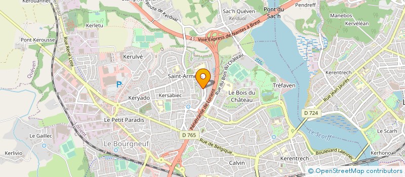 localisation de l'entreprise MADAME LAETITIA BRUNEAU  LORIENT