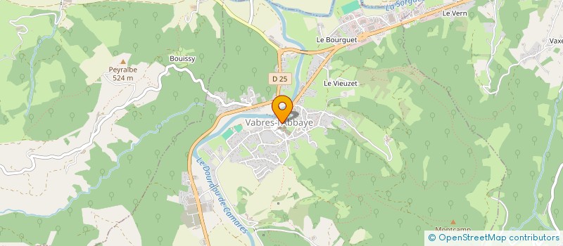 localisation de l'entreprise MADAME LAETITIA BRUNEL  VABRES L'ABBAYE