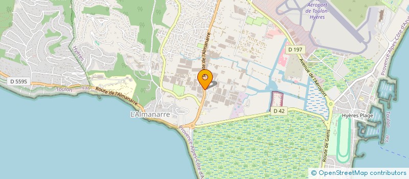 localisation de l'entreprise MADAME LAETITIA BRUNO à HYERES