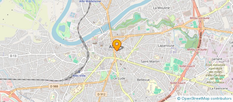 localisation de l'entreprise MADAME LAETITIA BUFFET à ALBI