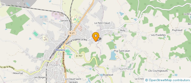 localisation de l'entreprise MADAME LAETITIA BUISSON  THIVIERS