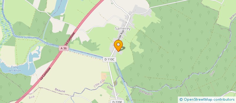 localisation de l'entreprise MADAME LAETITIA CABARET  LAPERRIERE-SUR-SAONE