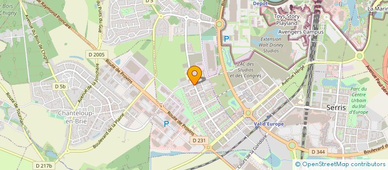 localisation de l'entreprise MADAME LAETITIA CABOURDIN  MONTEVRAIN