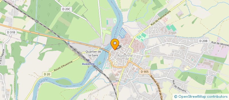 localisation de l'entreprise MADAME LAETITIA CAFFIN  AUXONNE