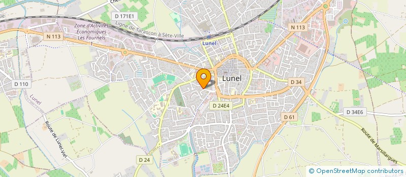 localisation de l'entreprise MADAME LAETITIA CAIANO  LUNEL