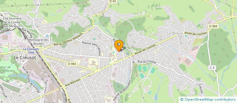 localisation de l'entreprise MADAME LAETITIA CAILLOT  LE CREUSOT