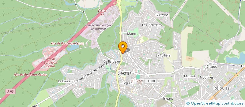localisation de l'entreprise MADAME LAETITIA CAMILLERI à CESTAS