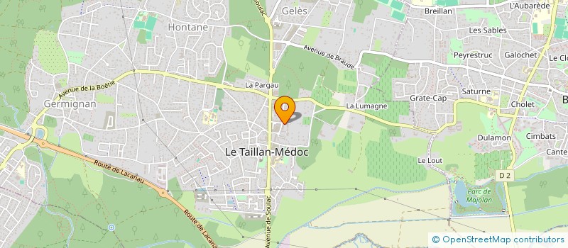 localisation de l'entreprise MADAME LAETITIA CANDELORO  LE TAILLAN-MEDOC