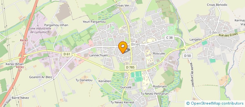 localisation de l'entreprise MADAME LAETITIA CARADEC  BRIEC