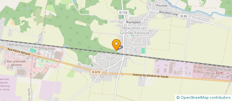 localisation de l'entreprise MADAME LAETITIA CARON à MAIZIERES-LA-GRANDE-PAROISSE
