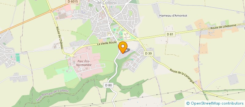 localisation de l'entreprise MADAME LAETITIA CARON  SAINT-ROMAIN-DE-COLBOSC