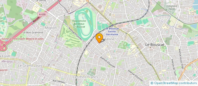 localisation de l'entreprise MADAME LAETITIA CARRUS à LE BOUSCAT