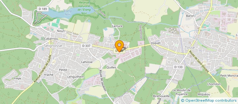 localisation de l'entreprise MADAME LAETITIA CASSANT  SEIGNOSSE