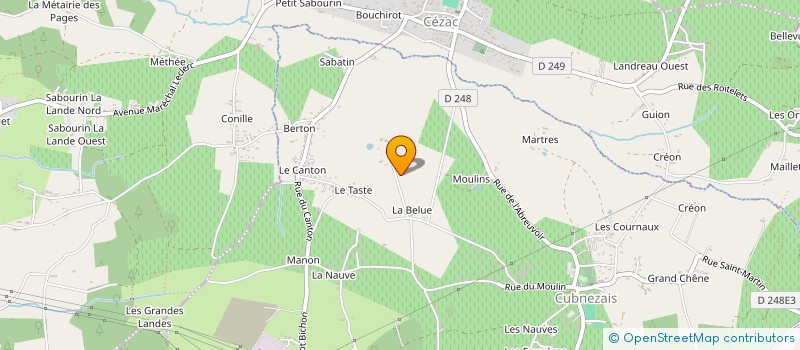 localisation de l'entreprise MADAME LAETITIA CASSOU  CUBNEZAIS