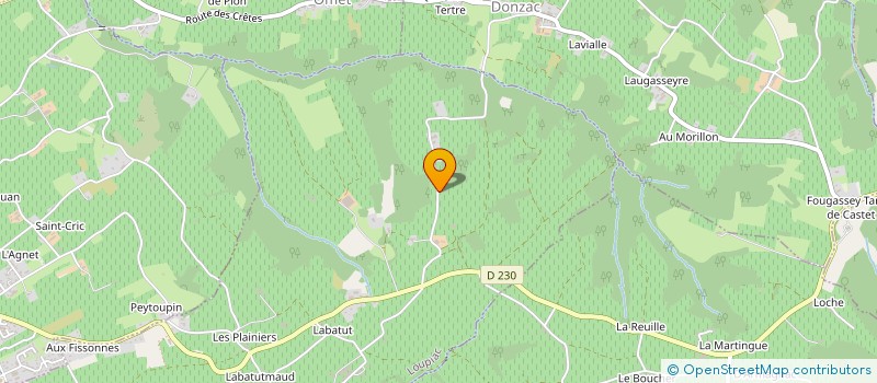 localisation de l'entreprise MADAME LAETITIA CASSOULET  LOUPIAC