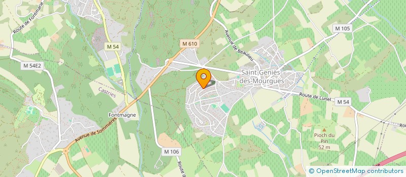 localisation de l'entreprise MADAME LAETITIA CASTILLAN  SAINT-GENIES-DES-MOURGUES