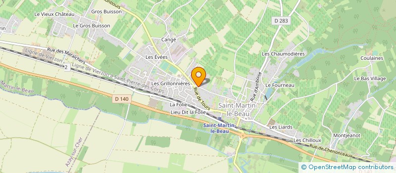 localisation de l'entreprise MADAME LAETITIA CASTILLON  SAINT-MARTIN-LE-BEAU