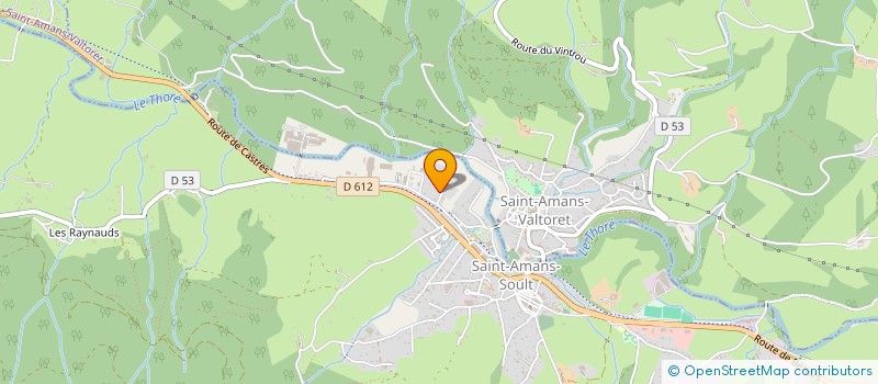 localisation de l'entreprise MADAME LAETITIA CAZALENS  SAINT-AMANS-SOULT