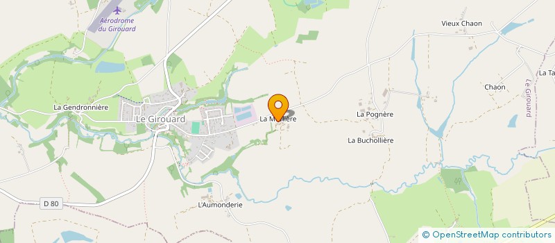 localisation de l'entreprise MADAME LAETITIA CAZENAVE  LE GIROUARD