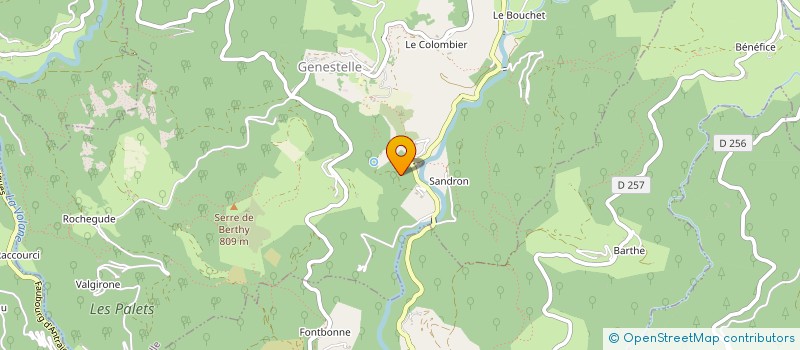 localisation de l'entreprise MADAME LAETITIA CELLIER à GENESTELLE