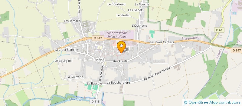 localisation de l'entreprise MADAME LAETITIA CELLIER  LOIRE-AUTHION