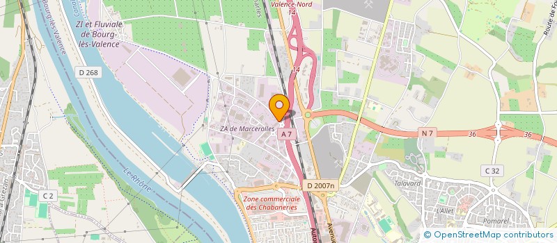 localisation de l'entreprise MADAME LAETITIA CHABLARD  ROMANS-SUR-ISERE