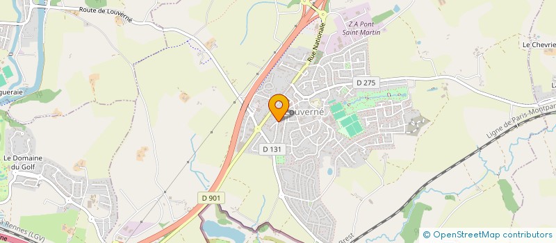 localisation de l'entreprise MADAME LAETITIA CHALOT  LOUVERNE