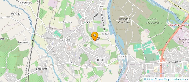 localisation de l'entreprise MADAME LAETITIA CHAMOULAUD à FLEAC