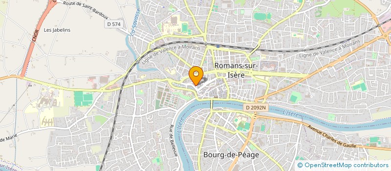 localisation de l'entreprise MADAME LAETITIA CHANDELLIER  ROMANS-SUR-ISERE