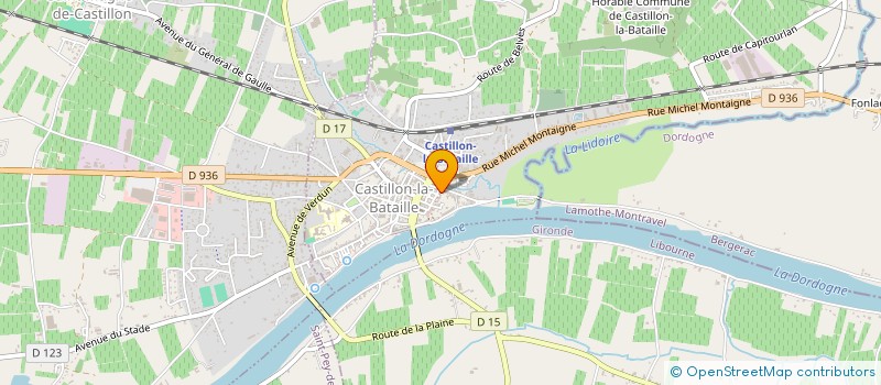 localisation de l'entreprise MADAME LAETITIA CHANSARD à CASTILLON-LA-BATAILLE