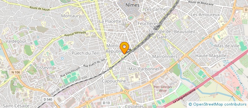 localisation de l'entreprise MADAME LAETITIA CHANTEGREL  RODILHAN