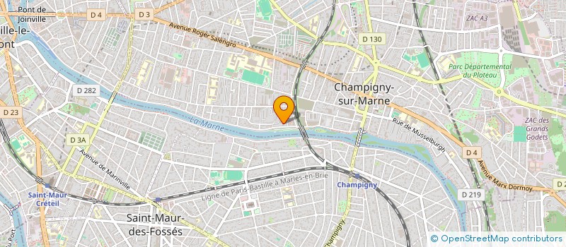 localisation de l'entreprise MADAME LAETITIA CHAPELAIN  CHAMPIGNY-SUR-MARNE