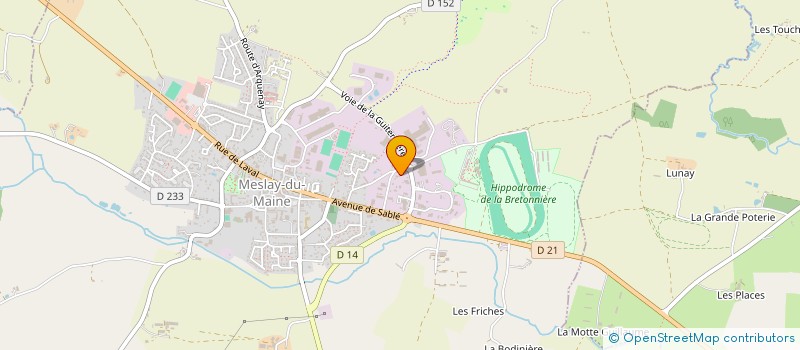 localisation de l'entreprise MADAME LAETITIA CHAPELIERE  MESLAY-DU-MAINE