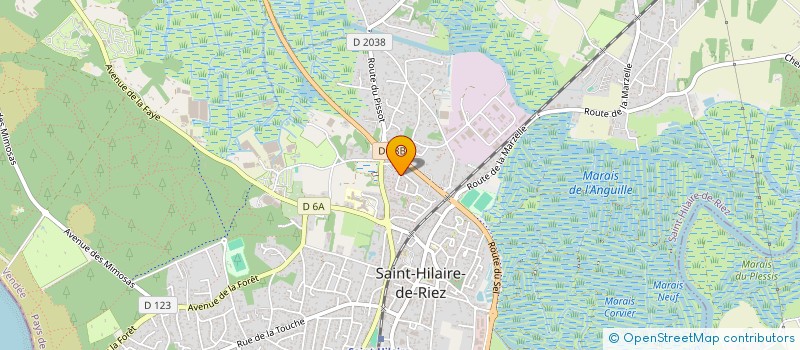 localisation de l'entreprise MADAME LAETITIA CHAPLET  SAINT-HILAIRE-DE-RIEZ