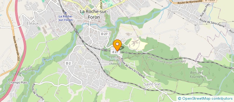 localisation de l'entreprise MADAME LAETITIA CHAPPAZ  LA ROCHE-SUR-FORON