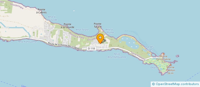 localisation de l'entreprise MADAME LAETITIA CHARLES-BELAMOUR  SAINT-FRANCOIS