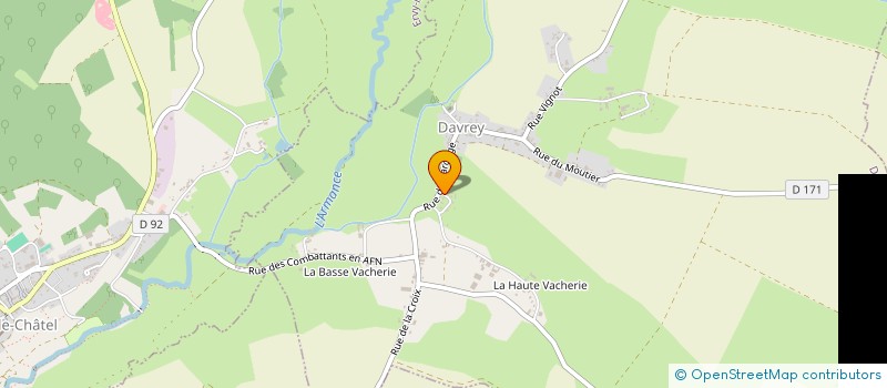 localisation de l'entreprise MADAME LAETITIA CHARVAUX  DAVREY