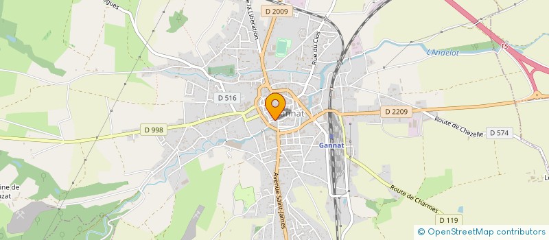 localisation de l'entreprise MADAME LAETITIA CHAUCHEPRAT à GANNAT
