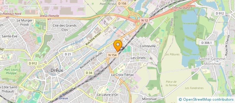 localisation de l'entreprise MADAME LAETITIA CHAUVEL à DREUX