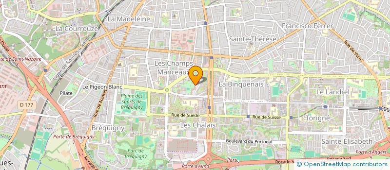 localisation de l'entreprise MADAME LAETITIA CHAUVIN  RENNES