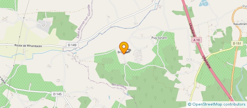 localisation de l'entreprise MADAME LAETITIA CHEVALEAU  MIRAMBEAU