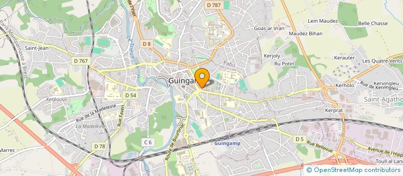 localisation de l'entreprise MADAME LAETITIA CHEVALIER  GUINGAMP